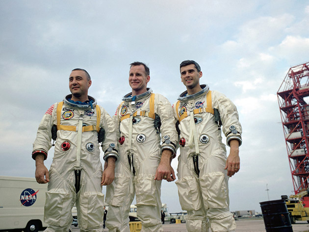 The crew of Apollo 1 during training