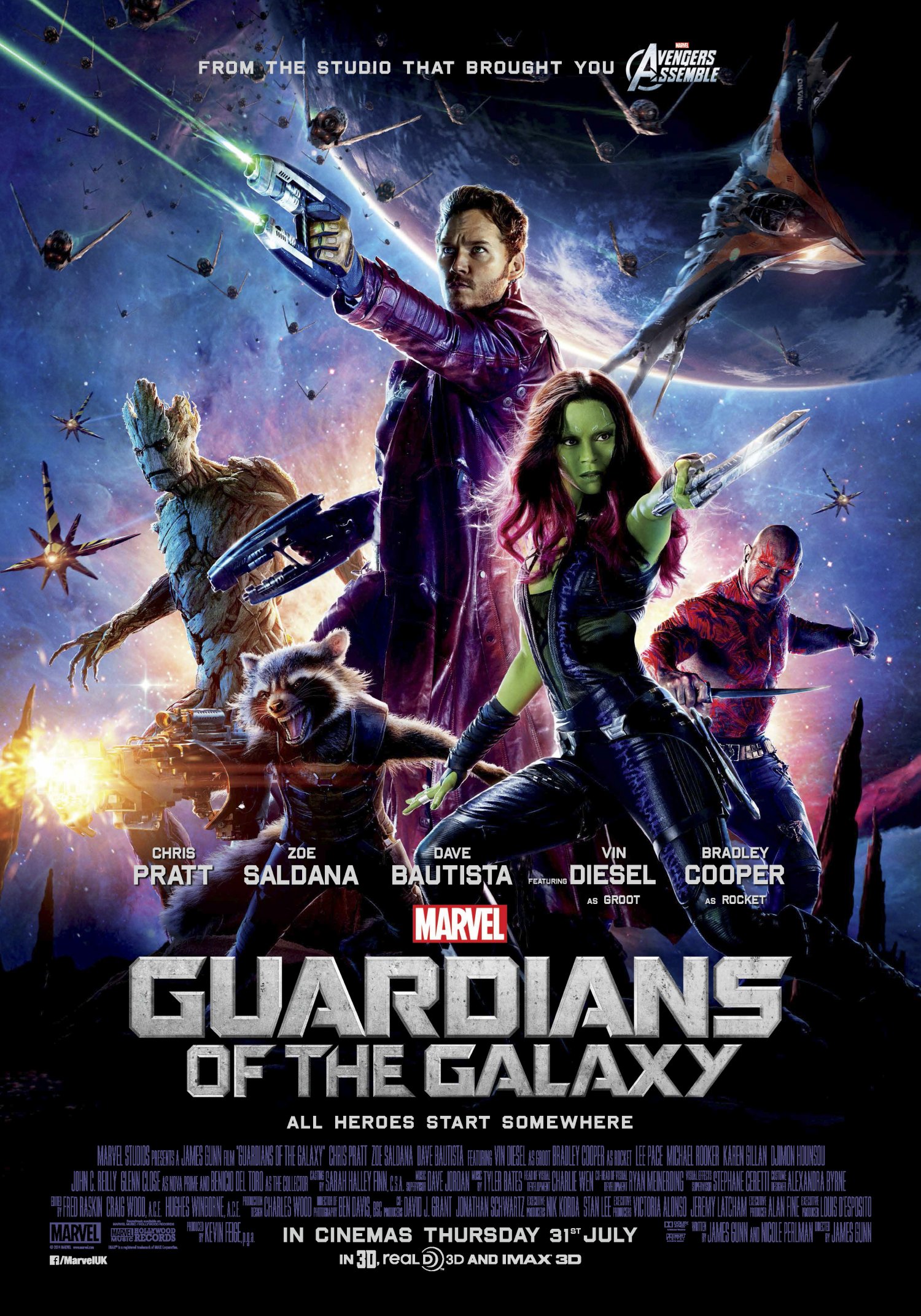 Peter Quill  & Guardians of the Galaxy poster
