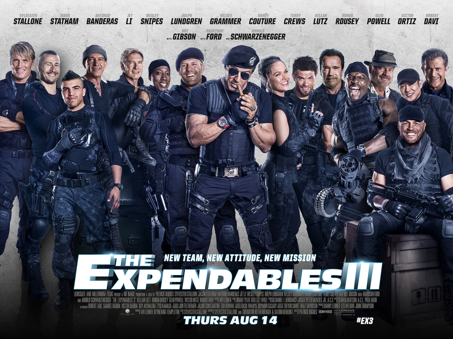 expendables 3 quad poster