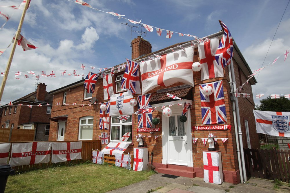 world cup england flags house