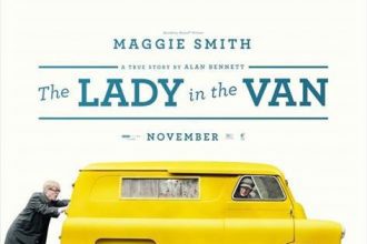 Maggie Smith and a parked van