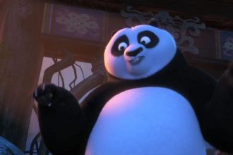 Kai and Po meet at Panda Village