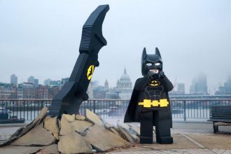 LEGO Batarang Crashes onto the Bank of the Thames