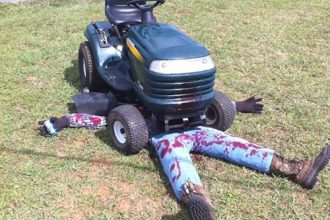 Which zombie cuts the grass?