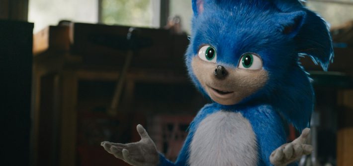 Sonic speeds into a trailer