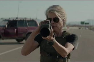 Sarah Connor & a rocket launcher