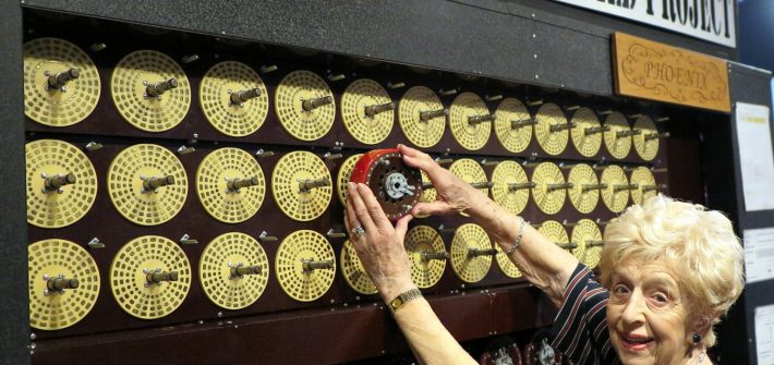 Enigma machine unveiled by Bombe veteran on Bombe Gallery anniversary