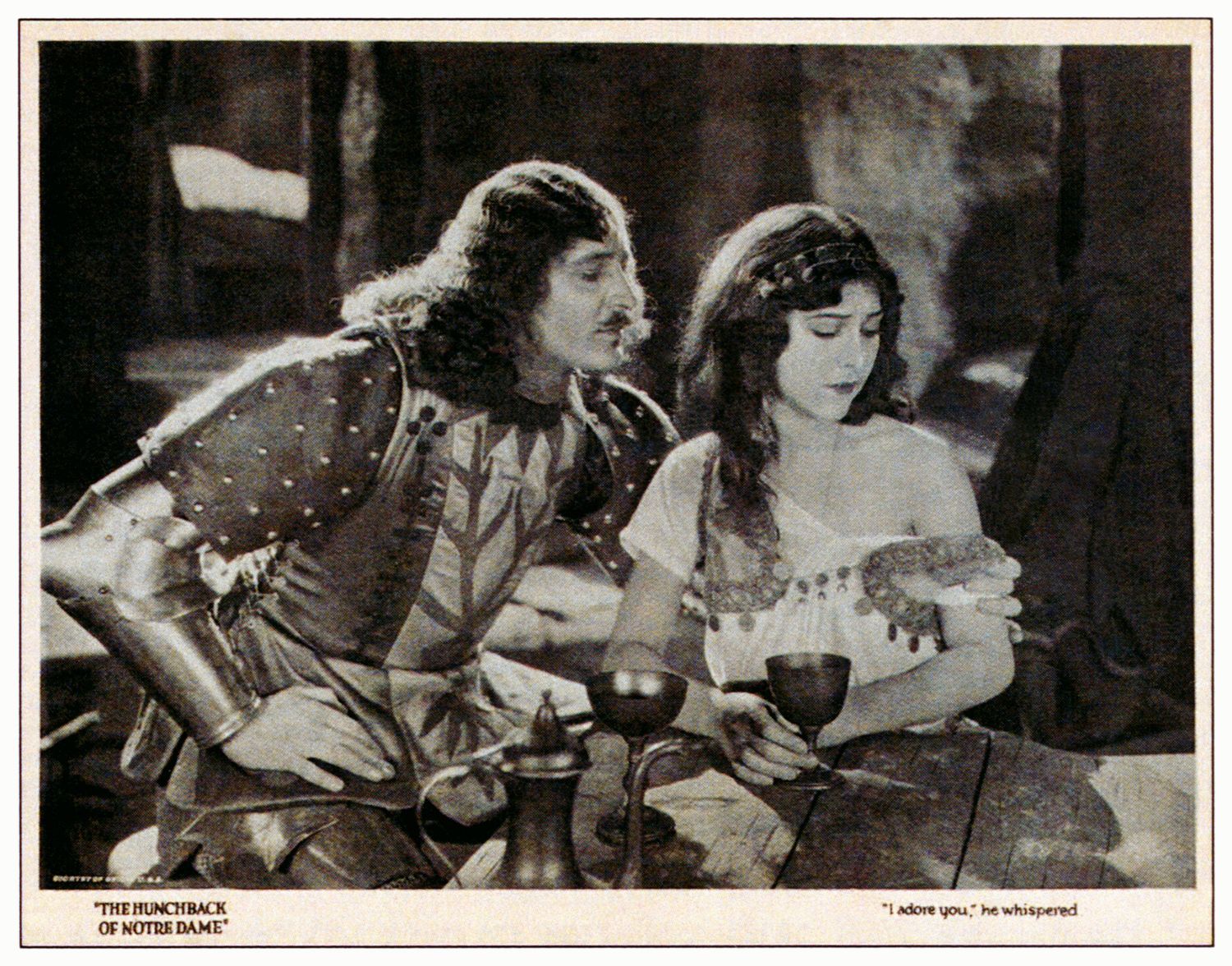 THE HUNCHBACK OF NOTRE DAME, from left: Norman Kerry, Patsy Ruth Miller, 1923.