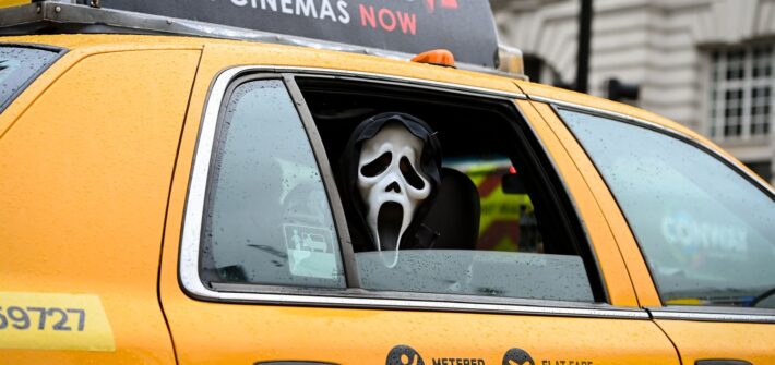 Ghostface takes a trip around London