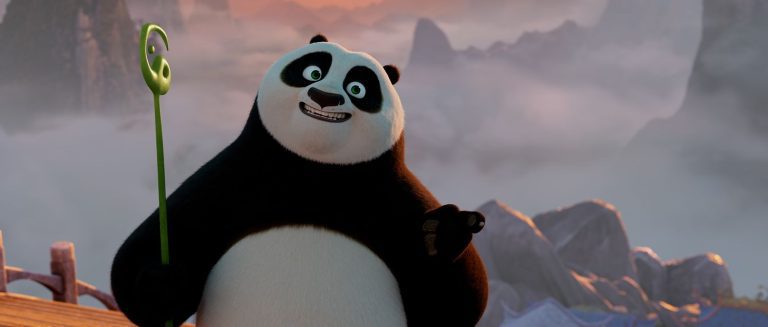 Po (Jack Black) in Kung Fu Panda 4 directed by Mike Mitchell ...