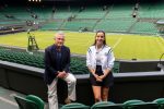 Steve Carell joins Laura Robson at Wimbledon