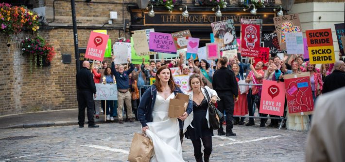 Aisling Bea, Billie Lourd and Colin Hanks star in hilariously charming new comedy And Mrs