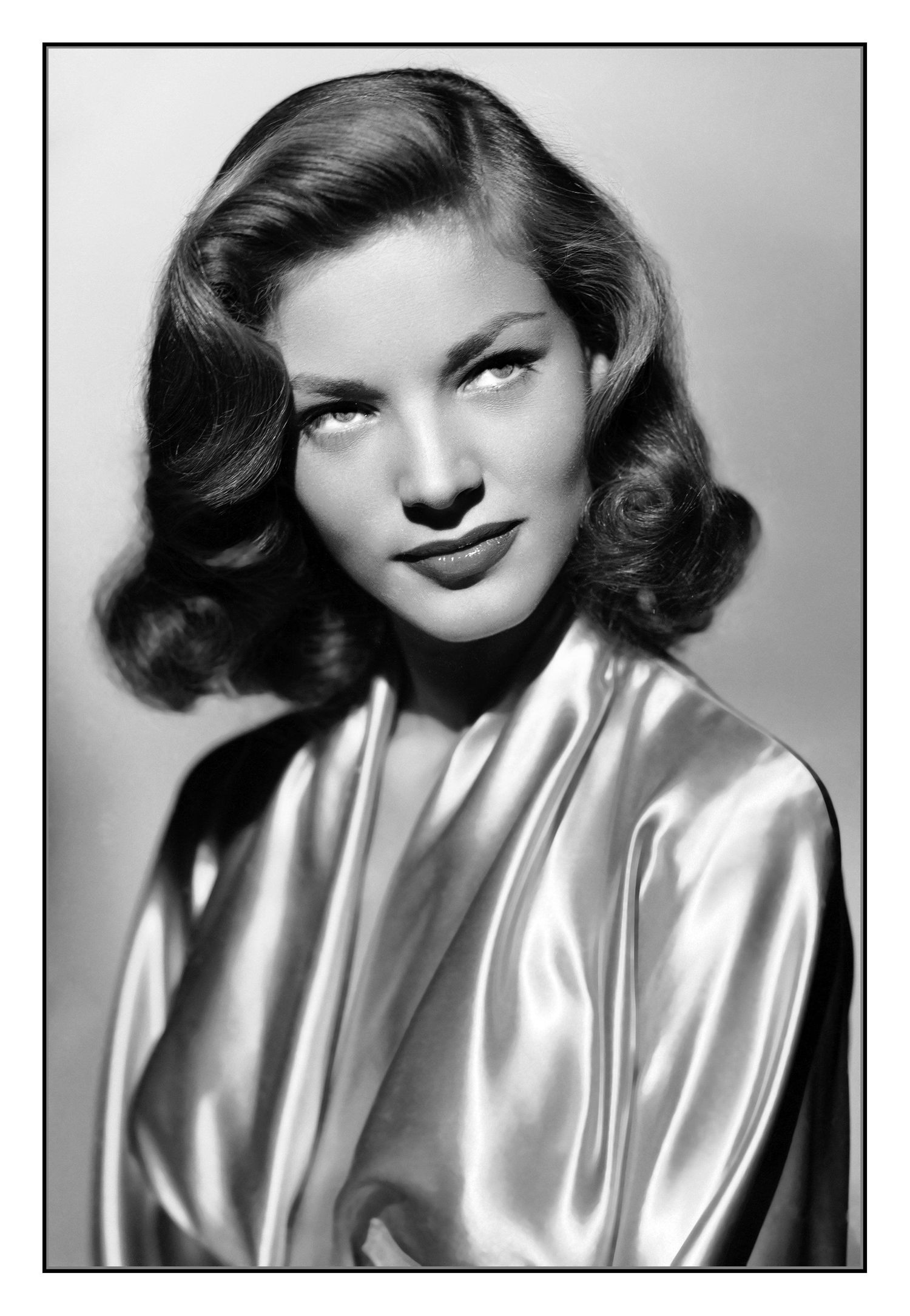 Lauren Bacall movie star starlet beauty portrait archive B&W Hollywood studio still in the 1940’s Hollywood USA