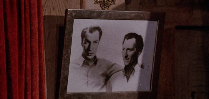 Vincent Price and Peter Cushing together in the cult 1970s horror thriller Madhouse
