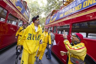 Ali G & 300 Ali G fans take over London…