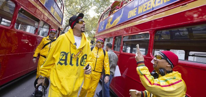 Ali G & 300 Ali G fans take over London…