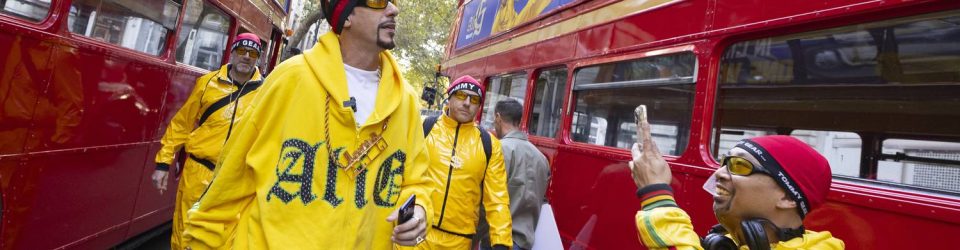 Ali G & 300 Ali G fans take over London…